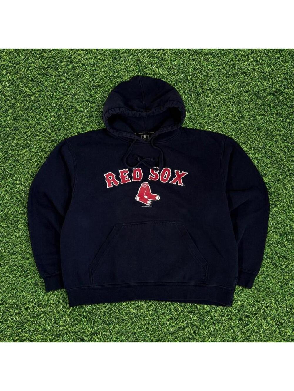 2004 Boston Red Sox Gear Boxy Navy Hoodie Size XL MLB
